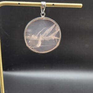 Sterling Silver Pink Pendant